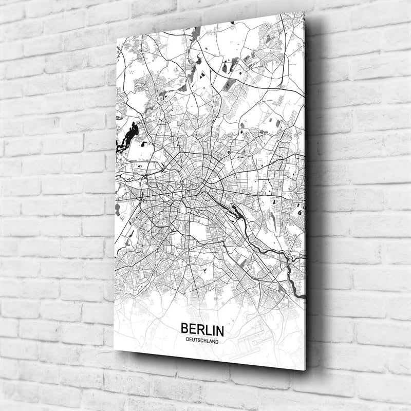 Stadtkarte von Berlin - Deine Stadt als Wandbild
