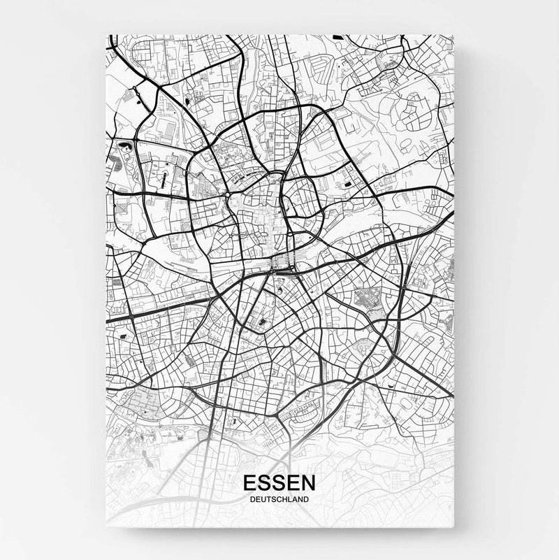 Stadtkarte von Essen - Deine Stadt als Wandbild