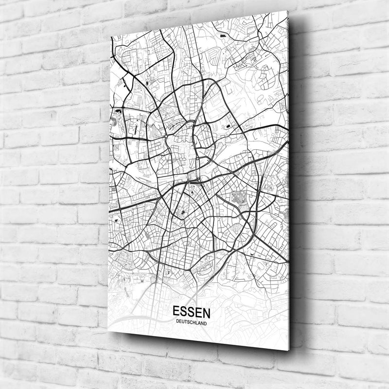 Stadtkarte von Essen - Deine Stadt als Wandbild