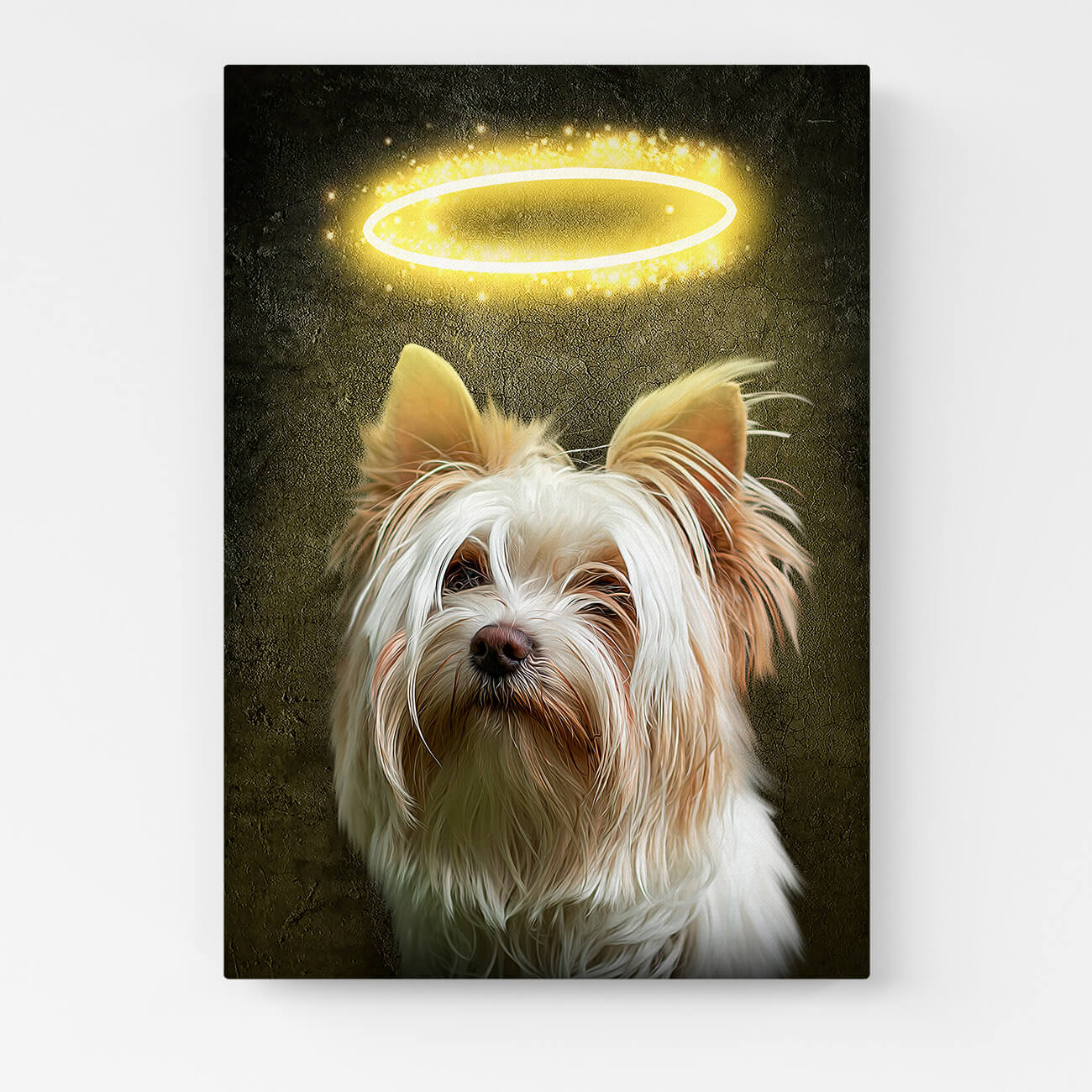 Hundeportrait Leinwand Heiligenschein