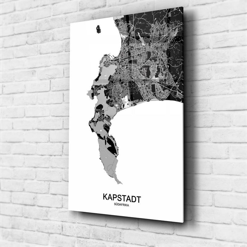 Stadtkarte von Kapstadt - Deine Stadt als Wandbild