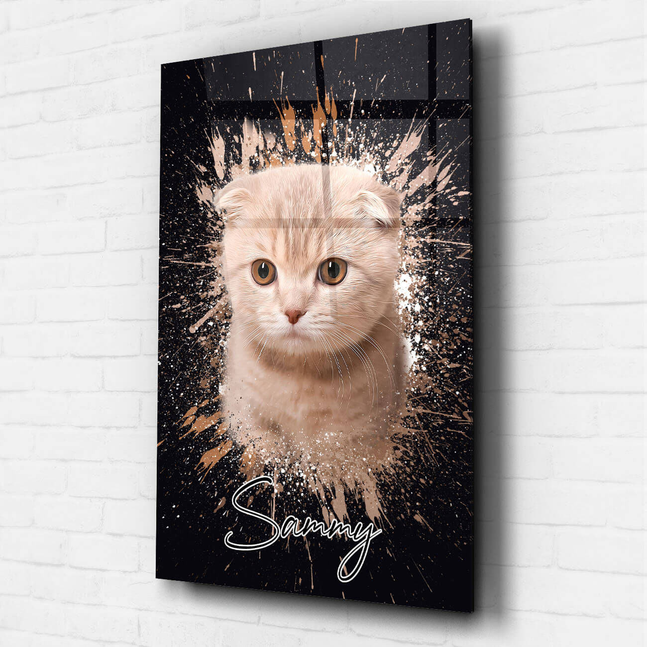 Tierportrait Acrylglas Katzenportrait Graffiti