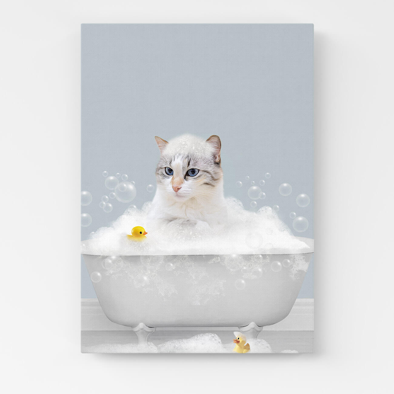 Lustiges Tierportrait Badezimmer Leinwand