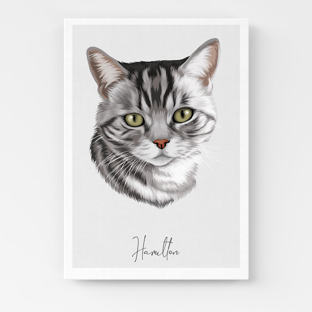 Tierportrait Hundeportrait Katzenportrait auf Leinwand