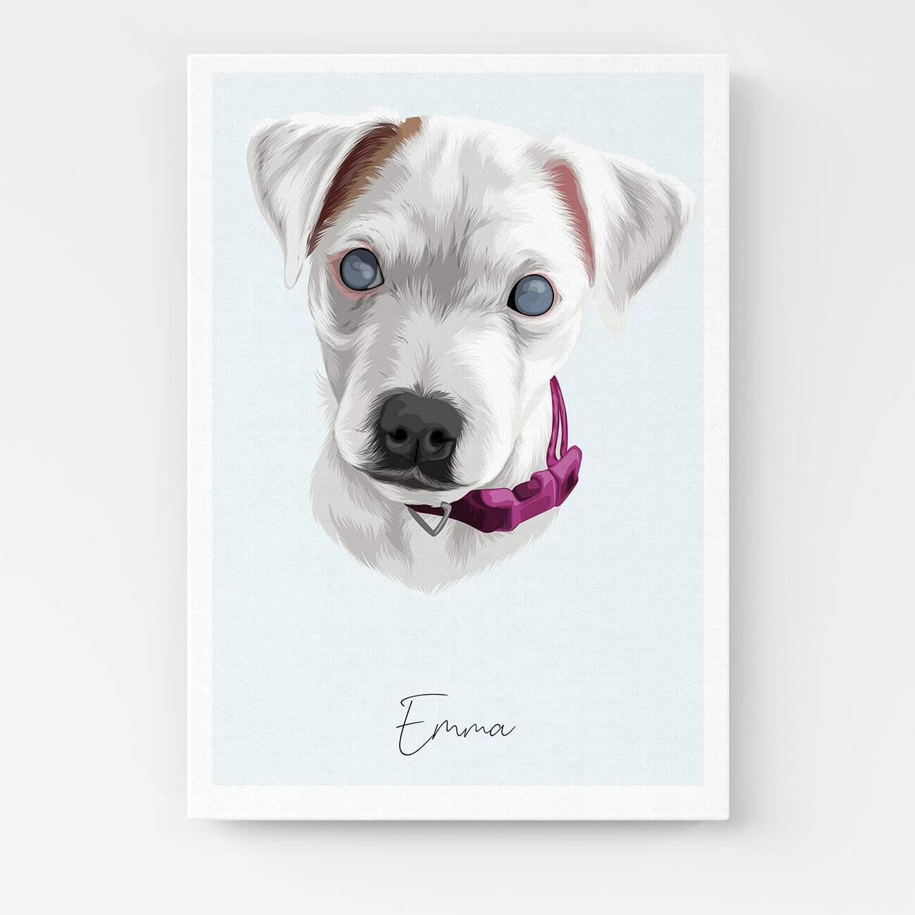 Tierportrait Hundeportrait Katzenportrait auf Leinwand