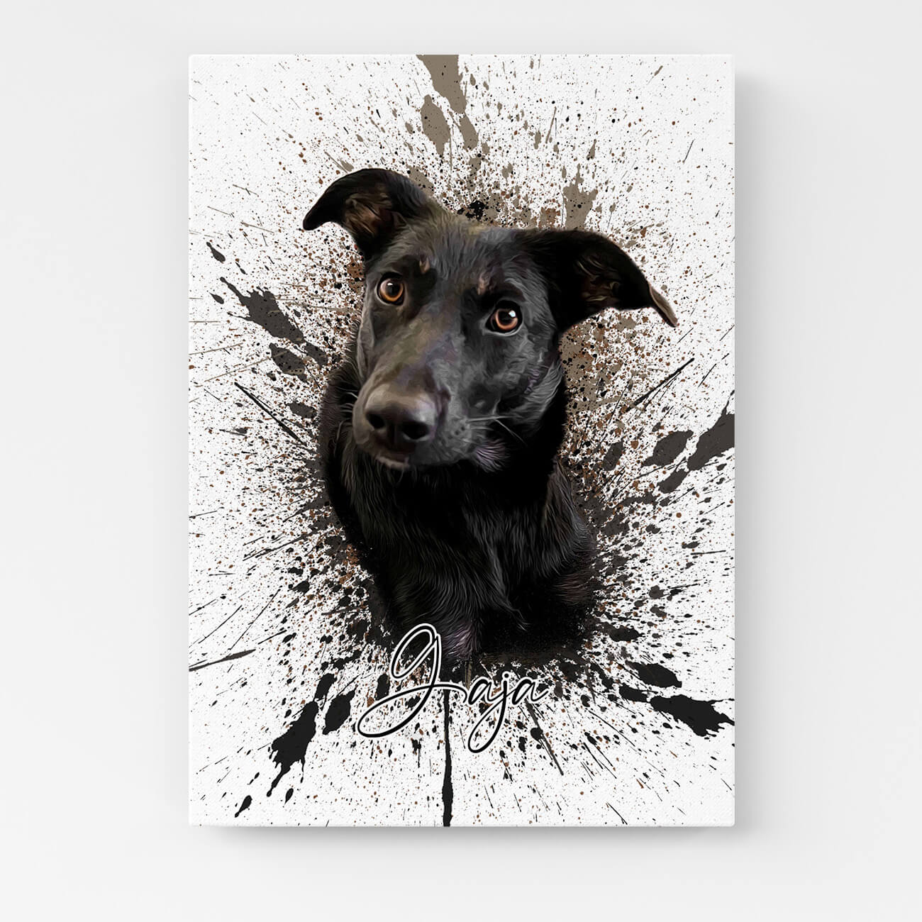 Tierportrait Leinwand Hundeportrait Graffiti