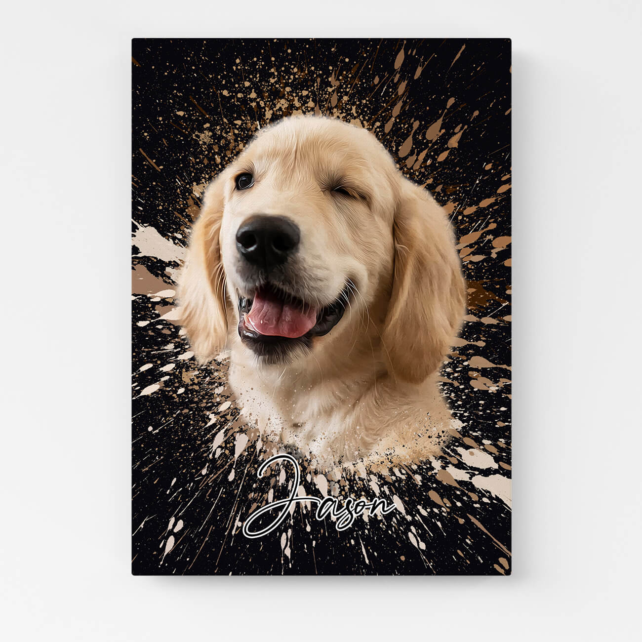 Tierportrait Leinwand Hundeportrait Graffiti