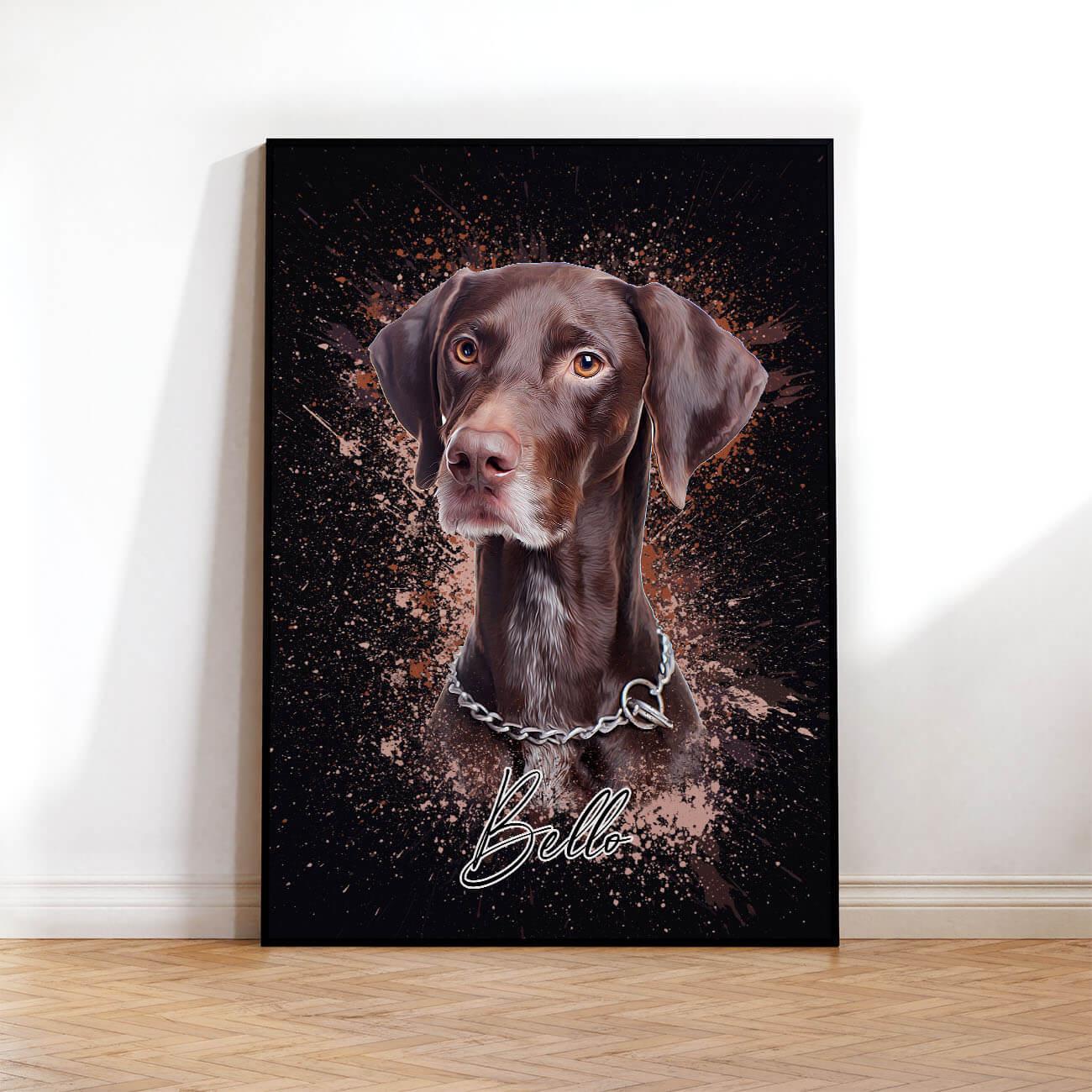 Tierportrait Poster Hundeportrait Graffiti