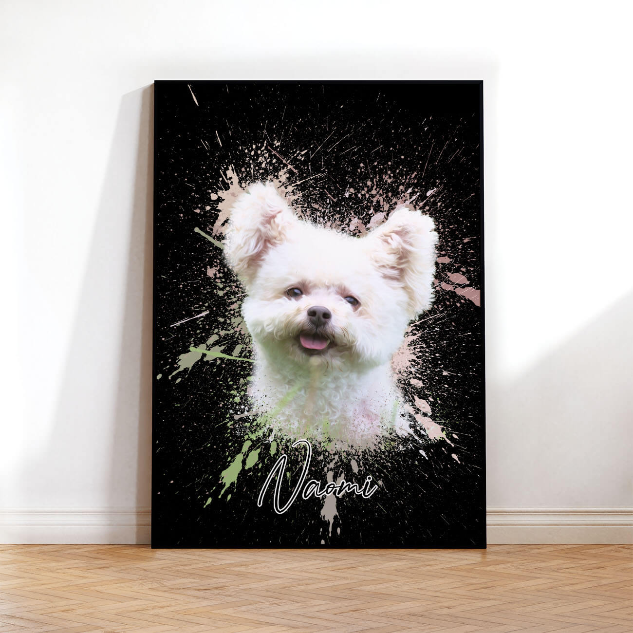 Tierportrait Poster Hundeportrait Graffiti
