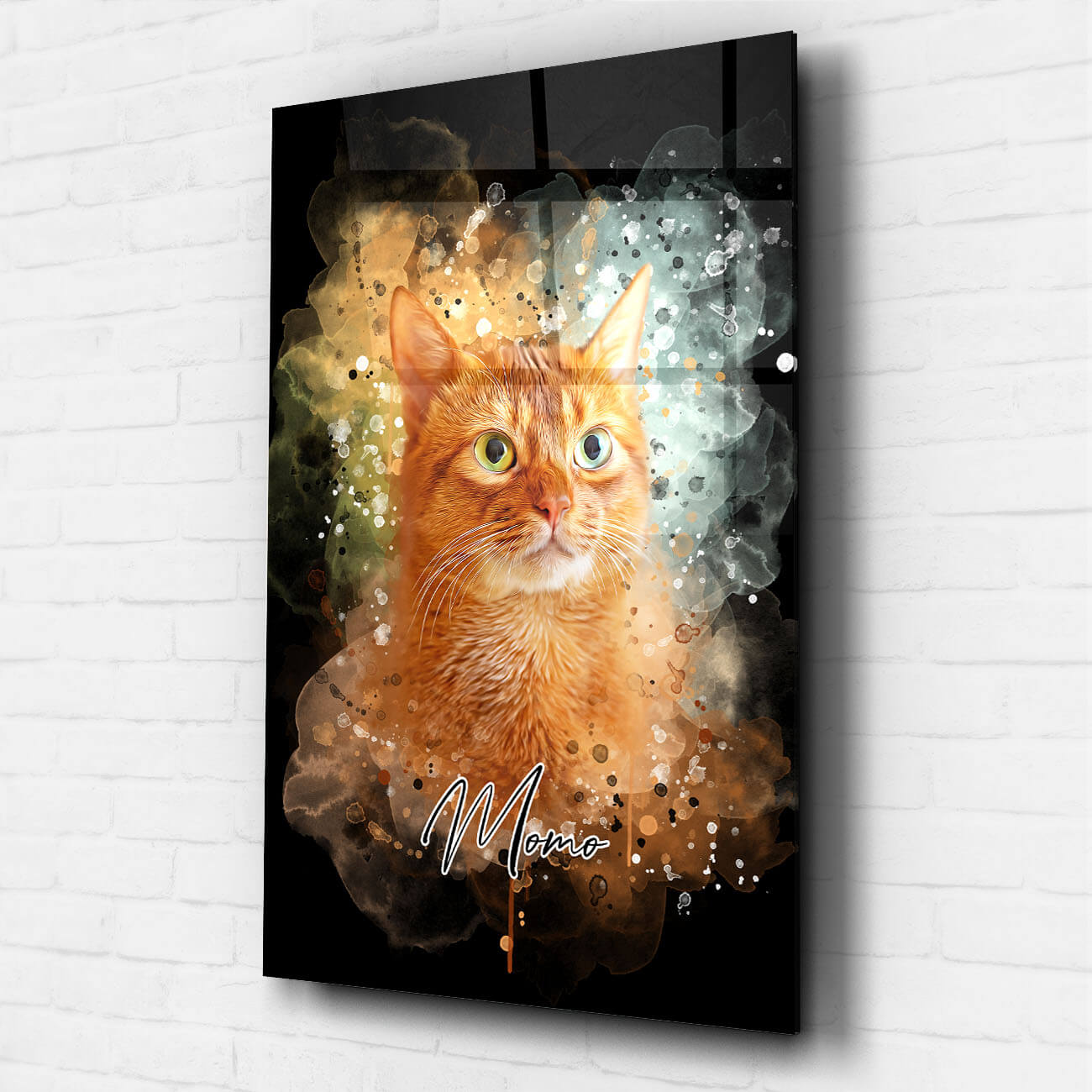Variante Acrylglas Mockup Katzenportrait