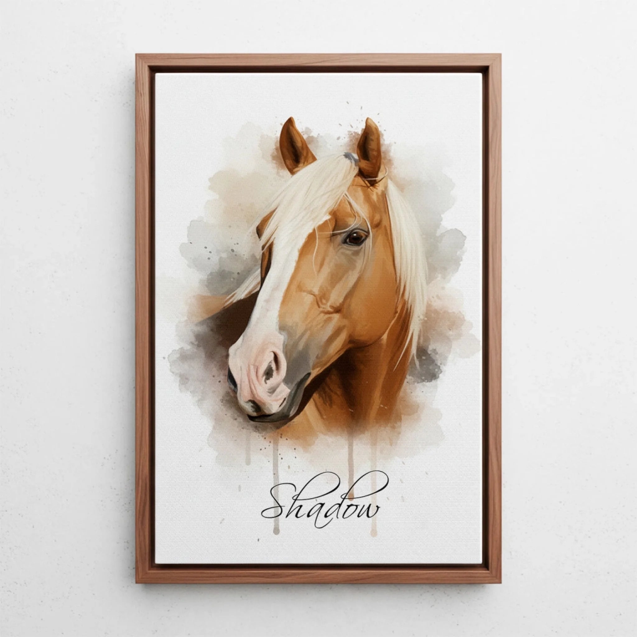 pferdeportrait-leinwand-rahmen