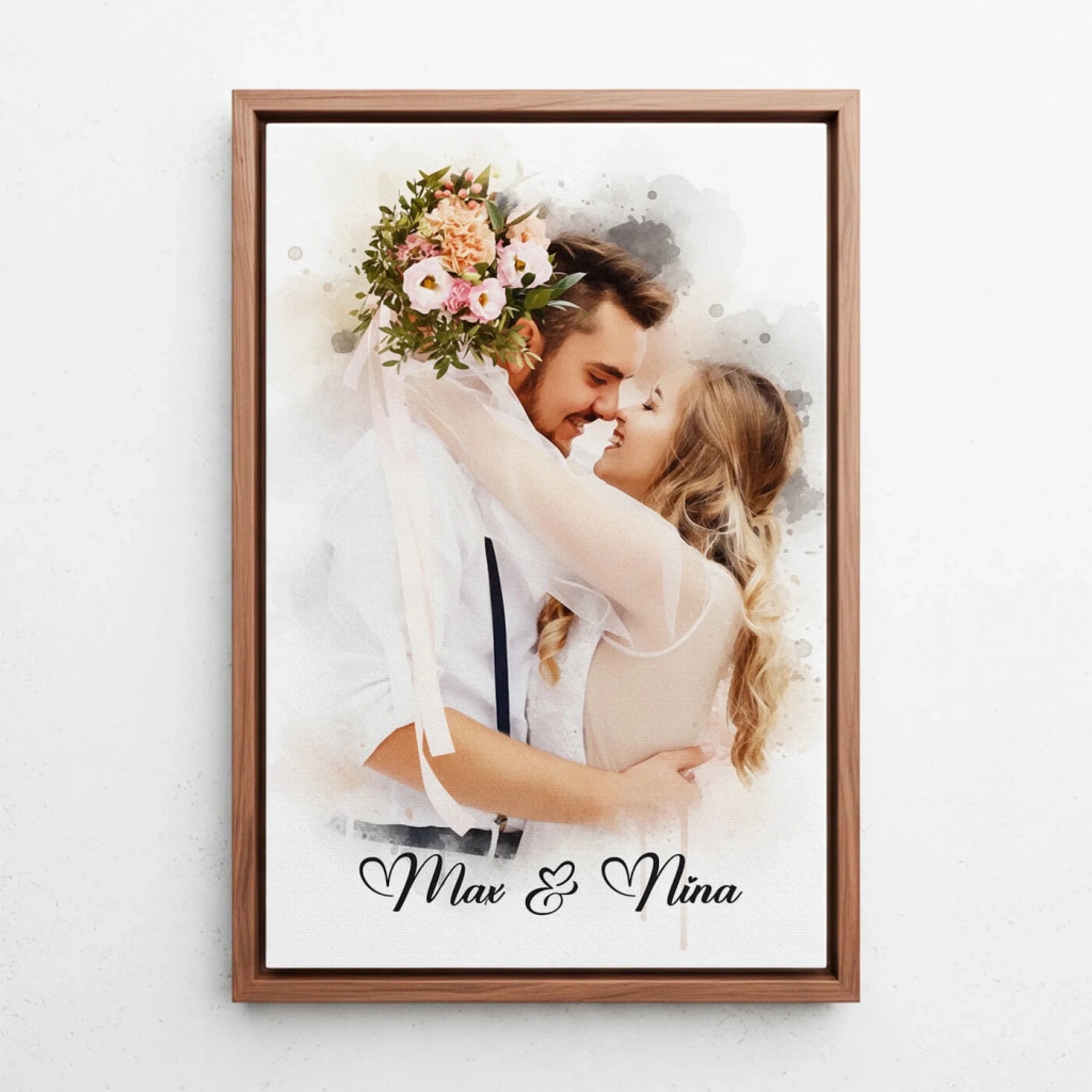 katzenportrait-leinwand-rahmen-walnuss