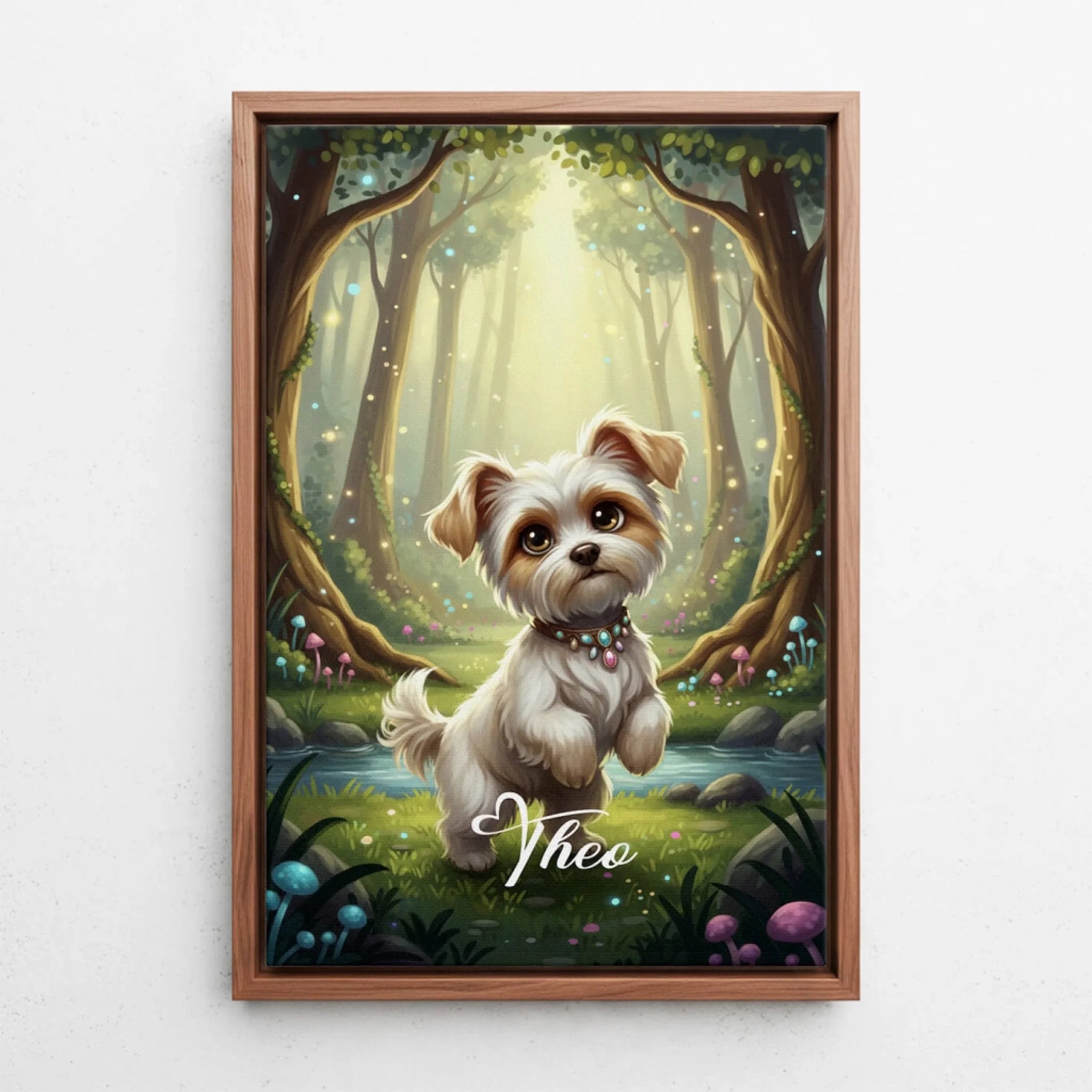 katzenportrait-leinwand-rahmen-walnuss