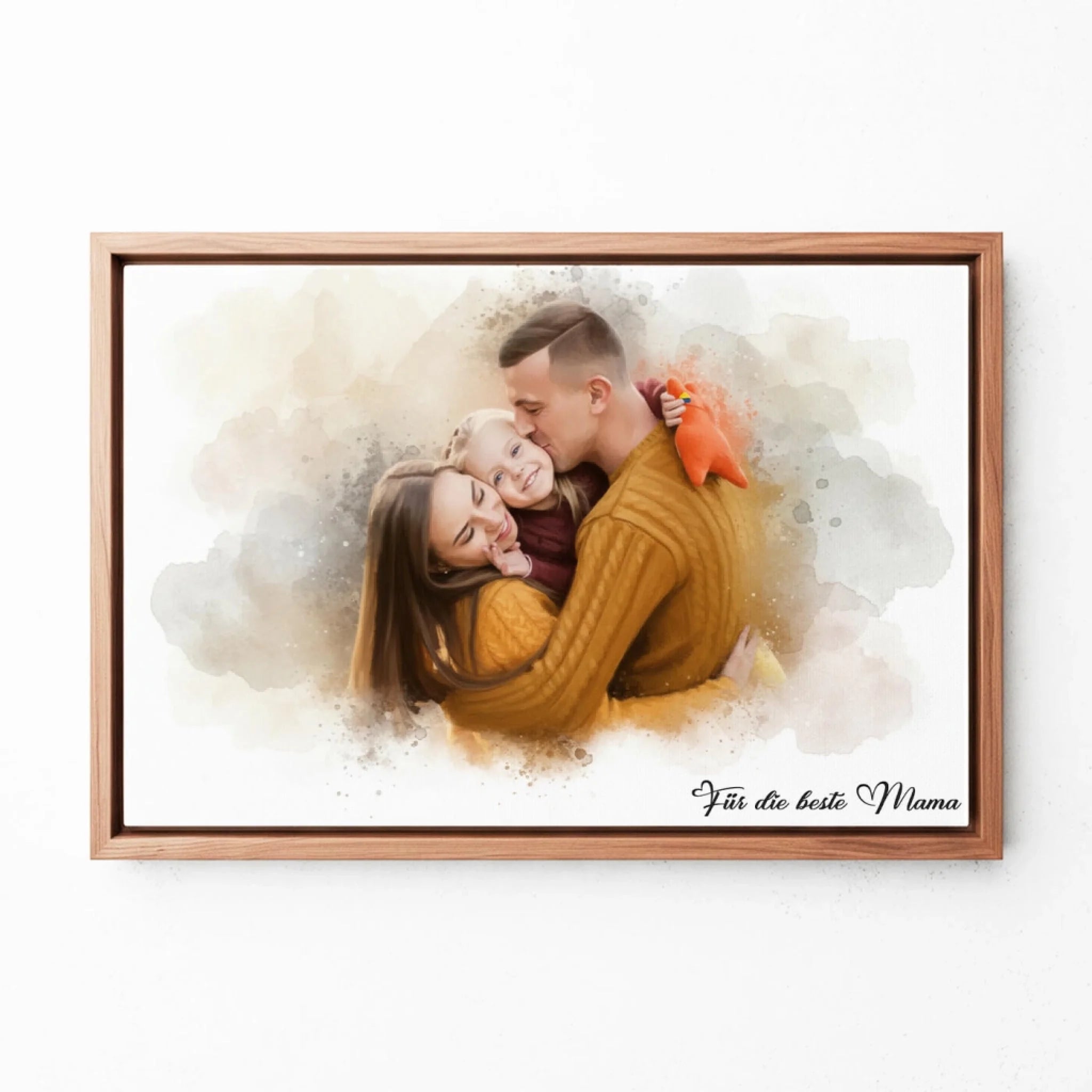 katzenportrait-leinwand-rahmen-walnuss