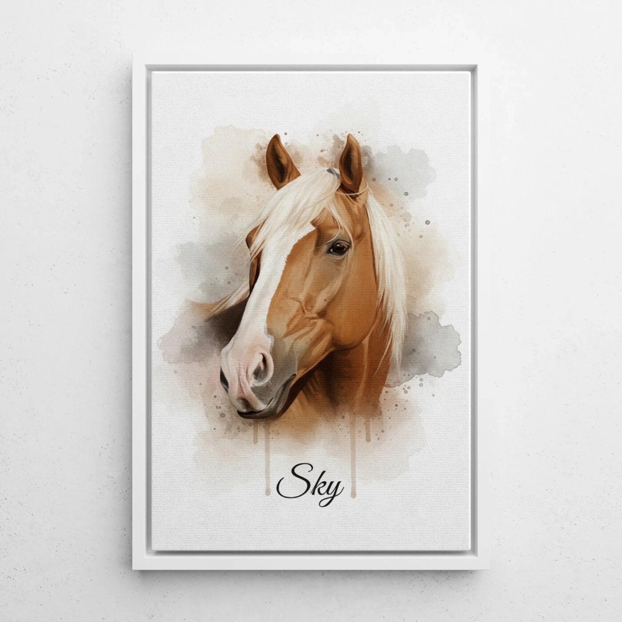 pferdeportrait-leinwand-weiß
