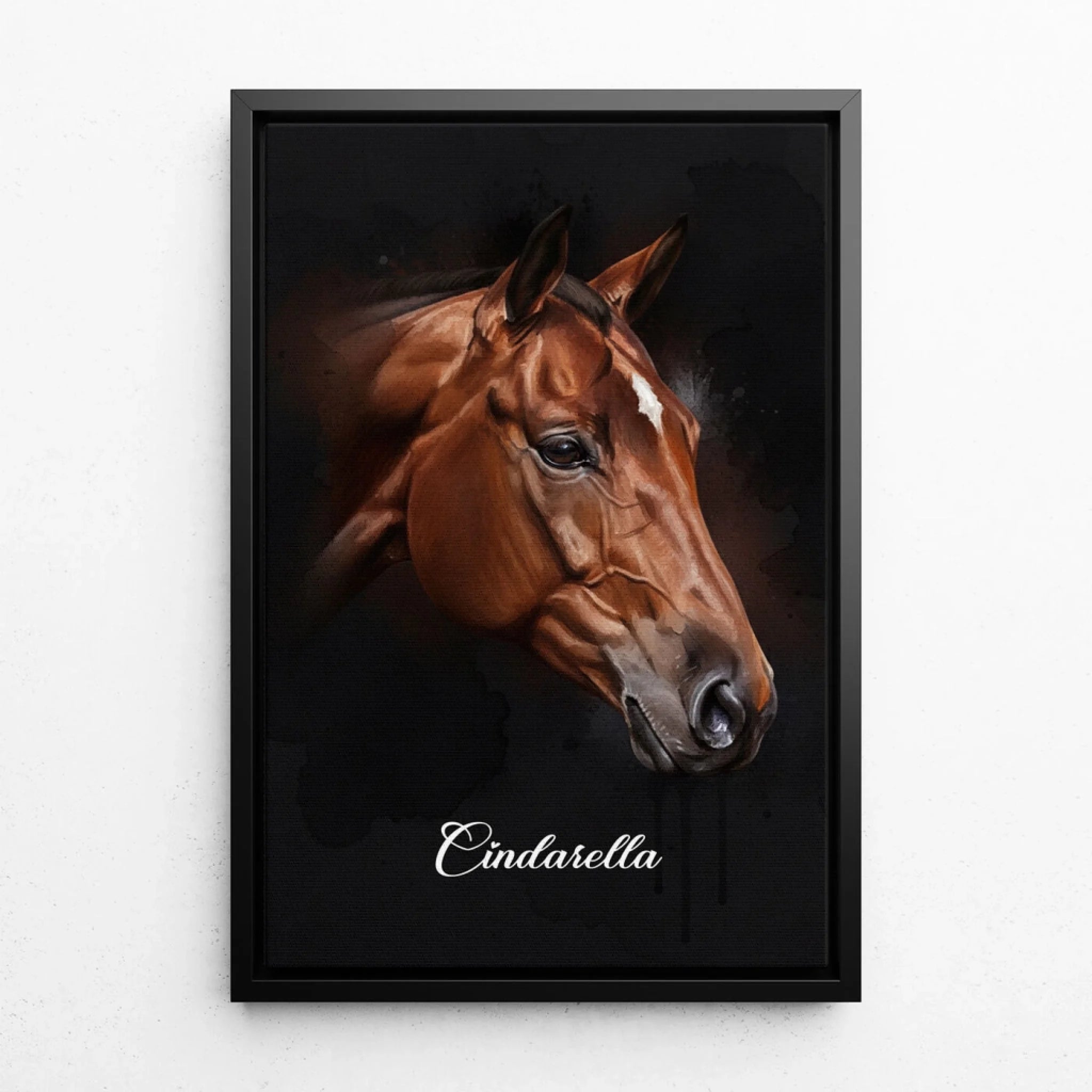 pferdeportrait-leinwand-schwarz