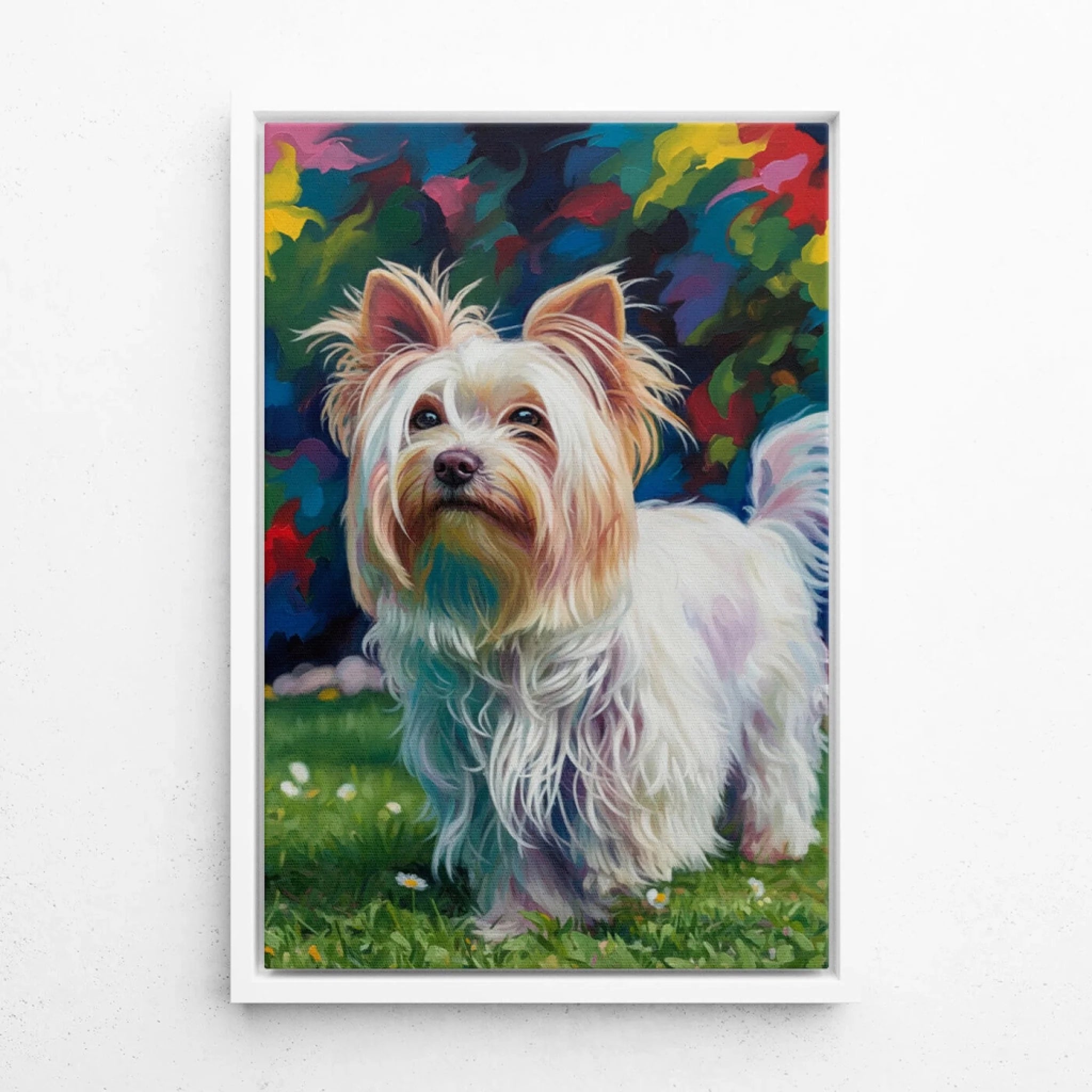 hundeportrait-leinwand-weißer-rahmen