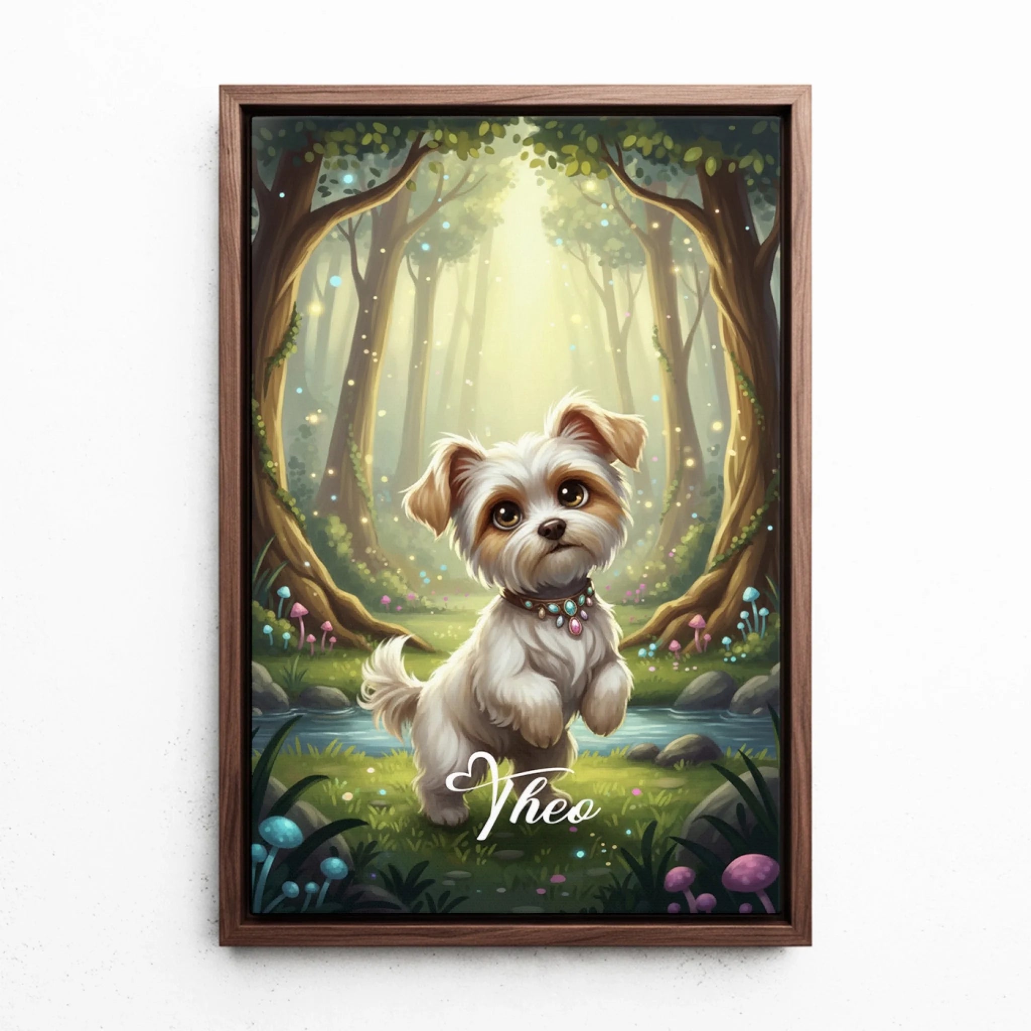 katzenportrait-leinwand-rahmen-walnuss