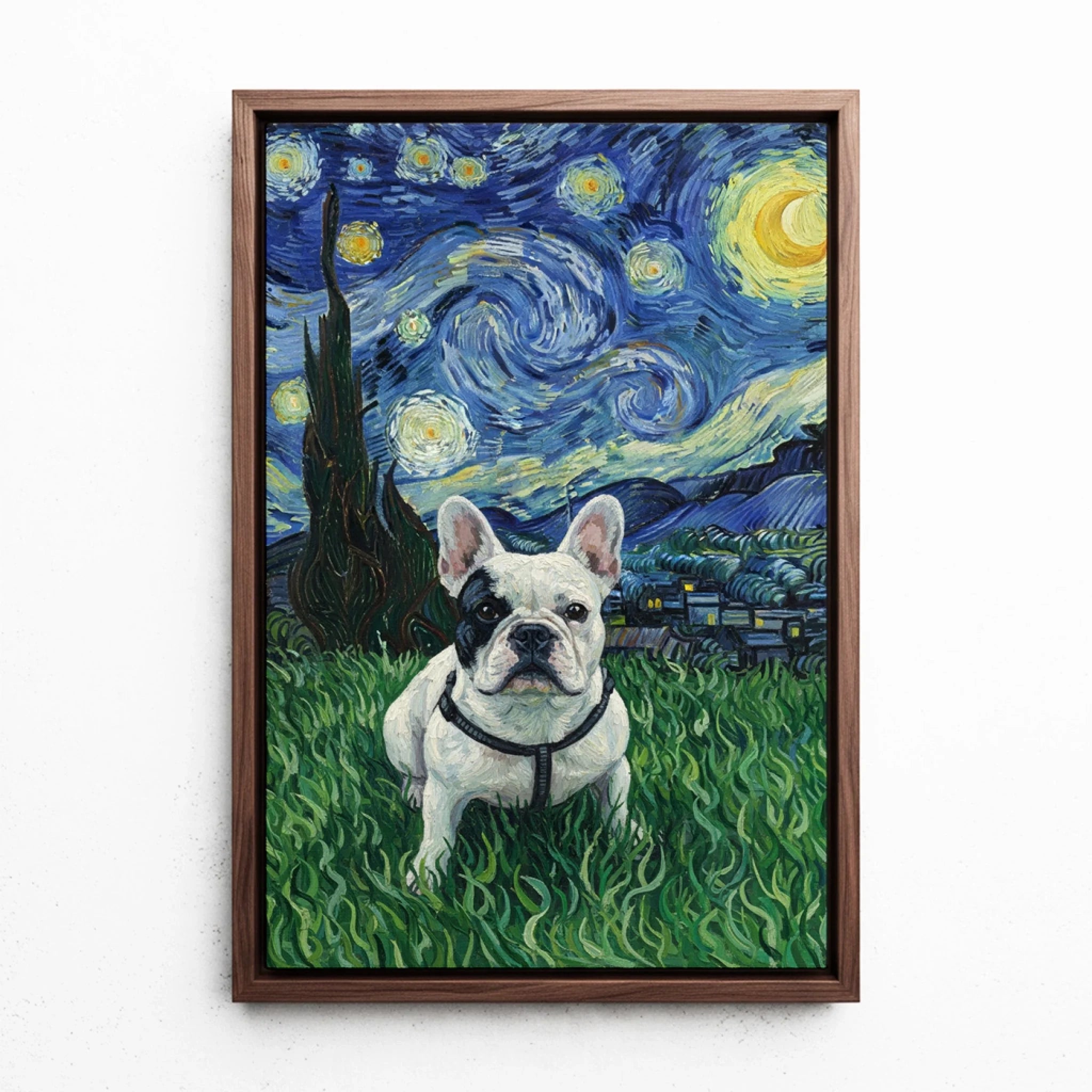 katzenportrait-leinwand-rahmen-walnuss