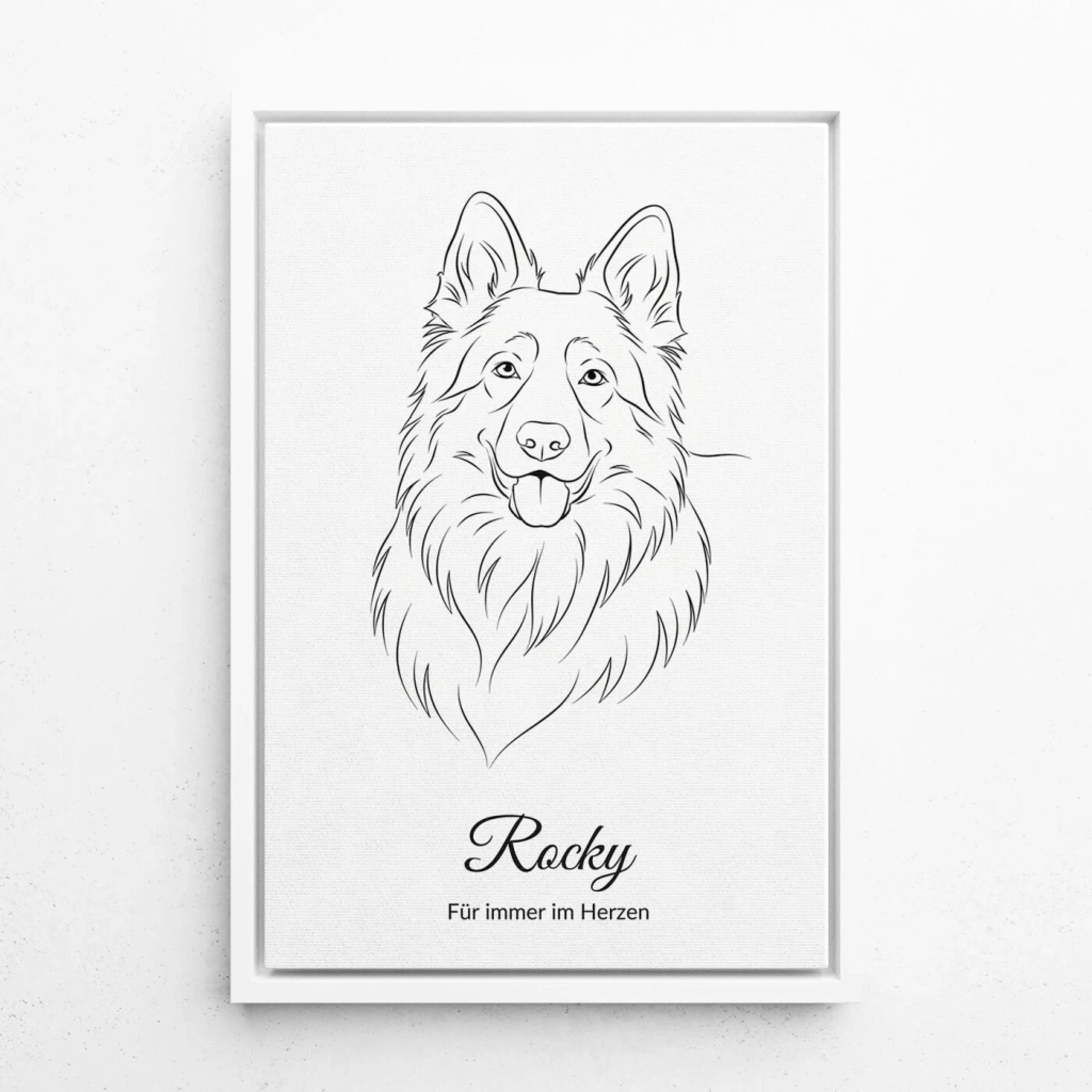 hundeportrait-leinwand-weißer-rahmen