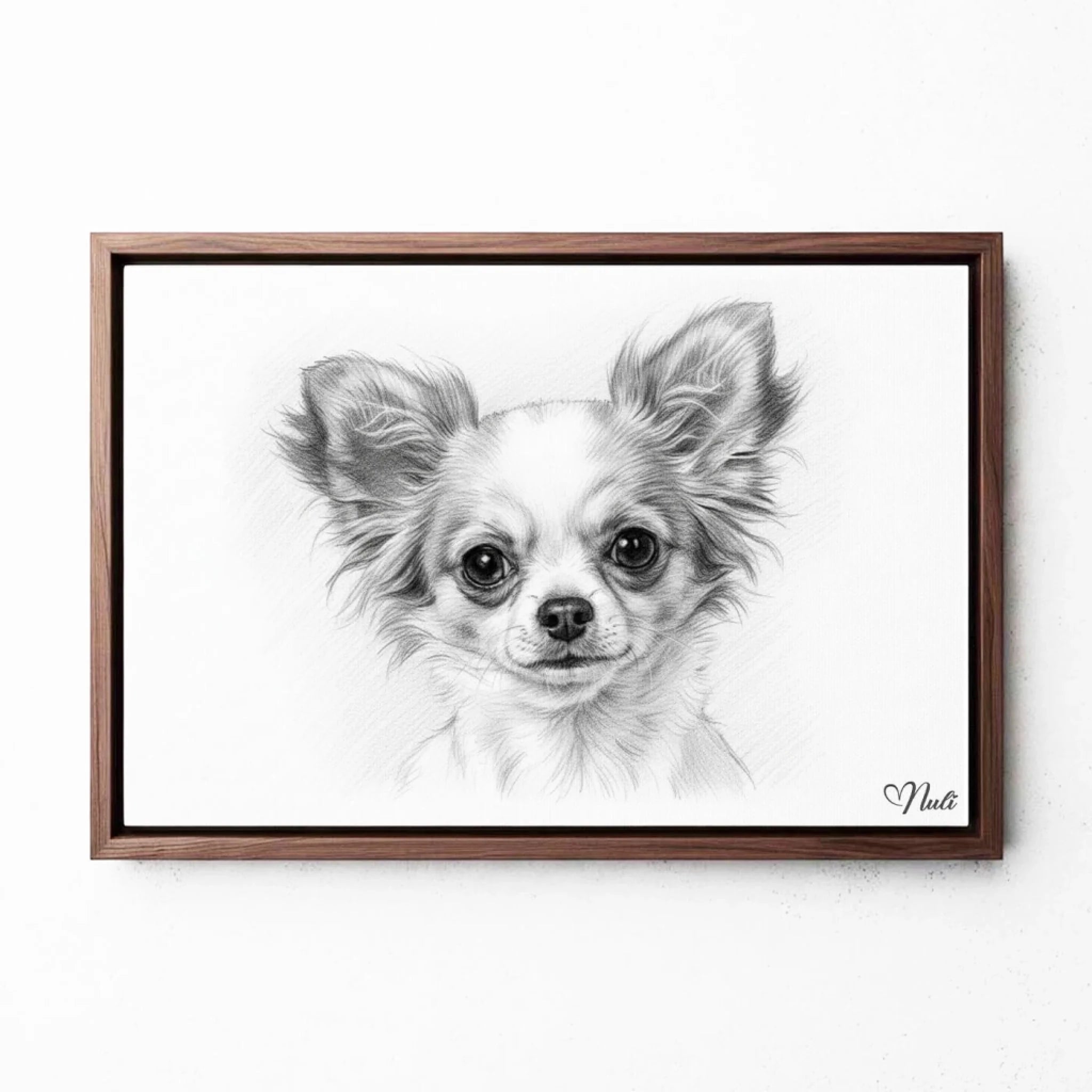 katzenportrait-leinwand-rahmen-walnuss