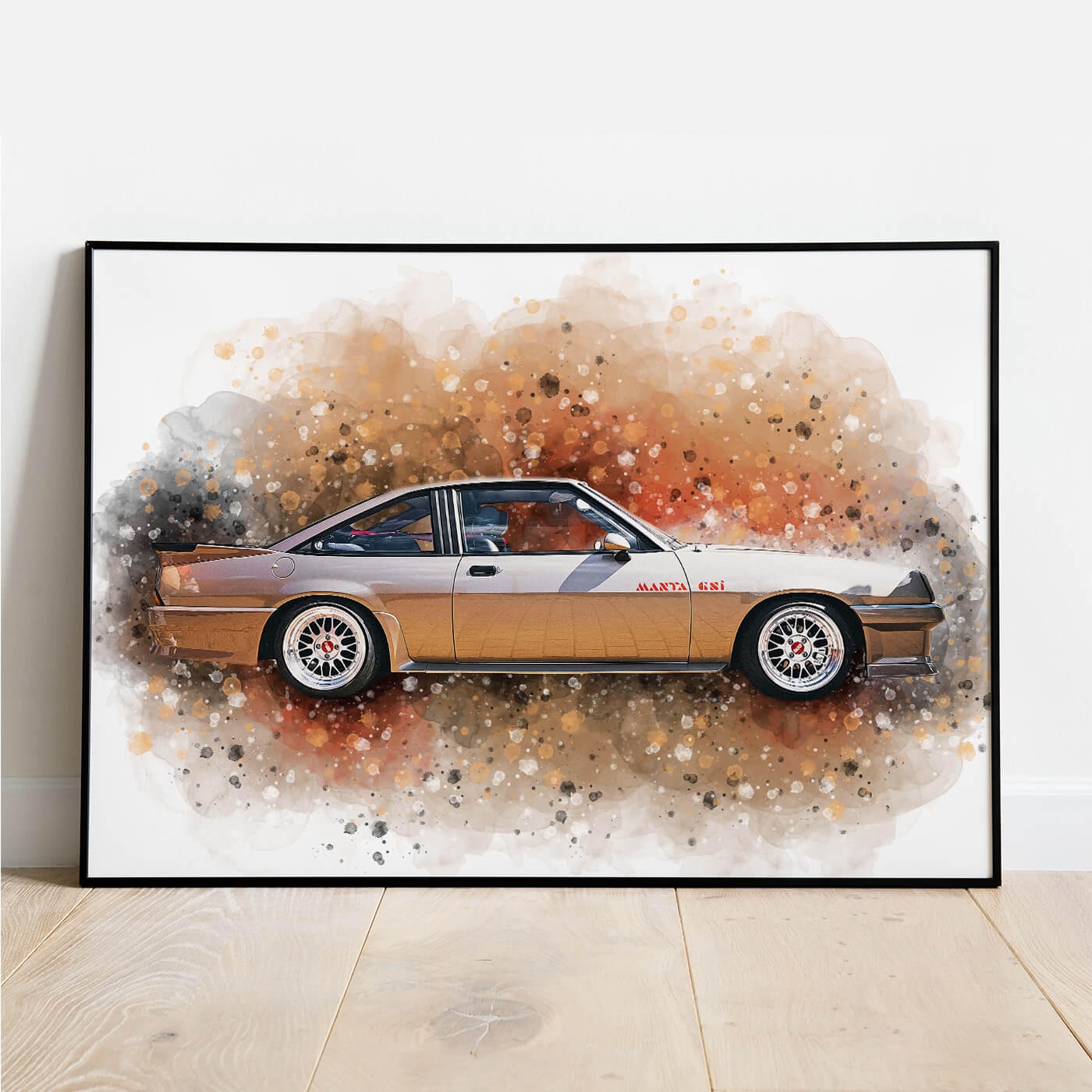 Auto personalisiertes Wandbild als Geschenk
