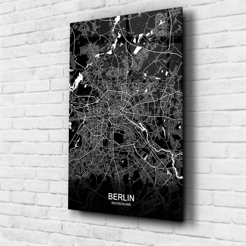Stadtkarte von Berlin - Deine Stadt als Wandbild