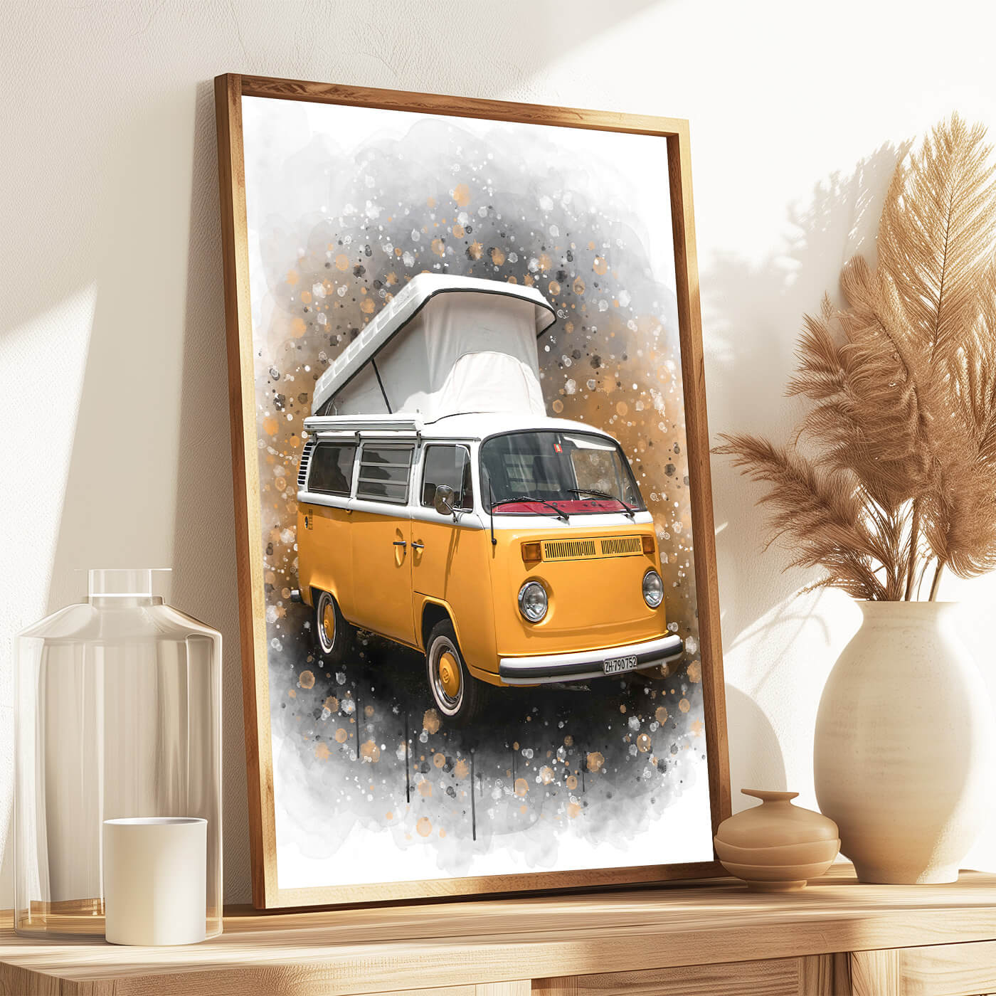 Campervan Gemälde nach Fotovorlage