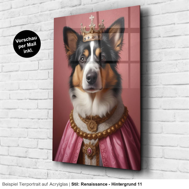 Hund König Portrait