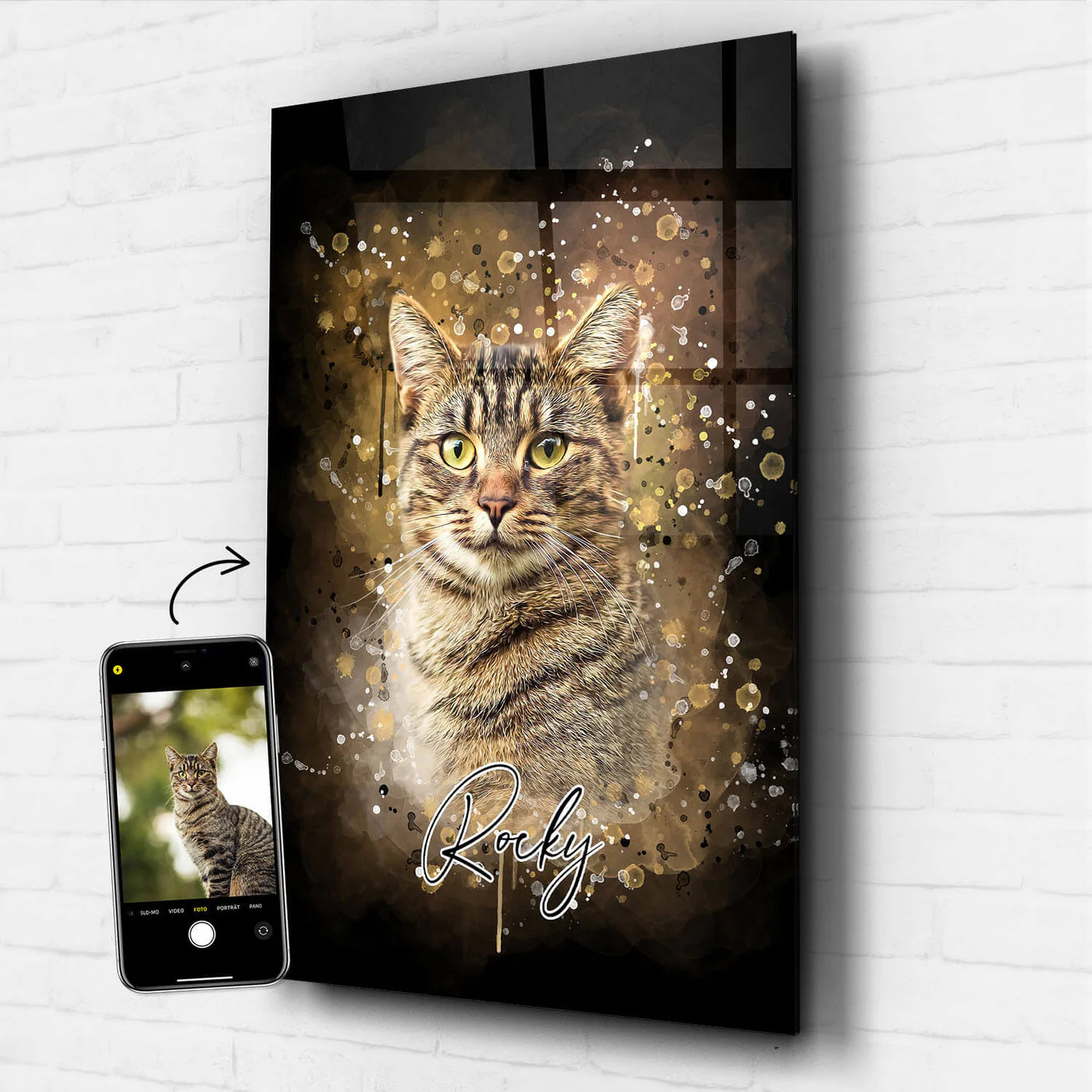 Tierportrait im Wasserfarben-Stil