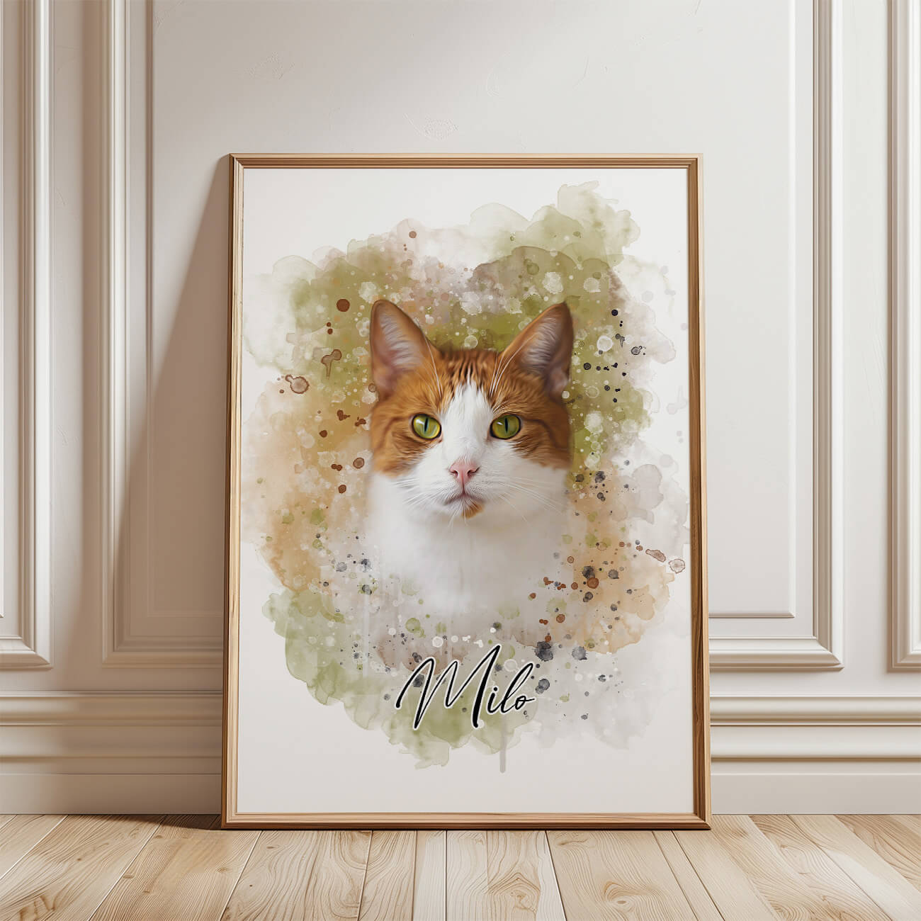 Katzenportrait Poster personalisiert
