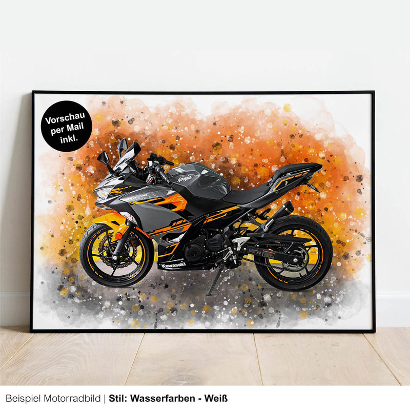 Motorrad Bild Poster