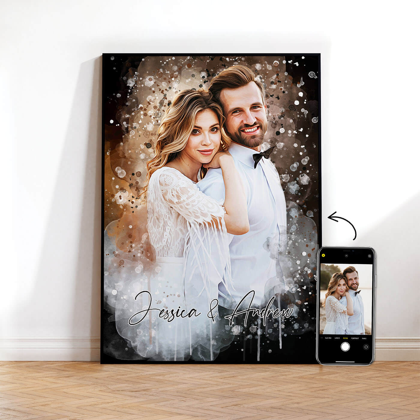 Paar Portrait als Poster