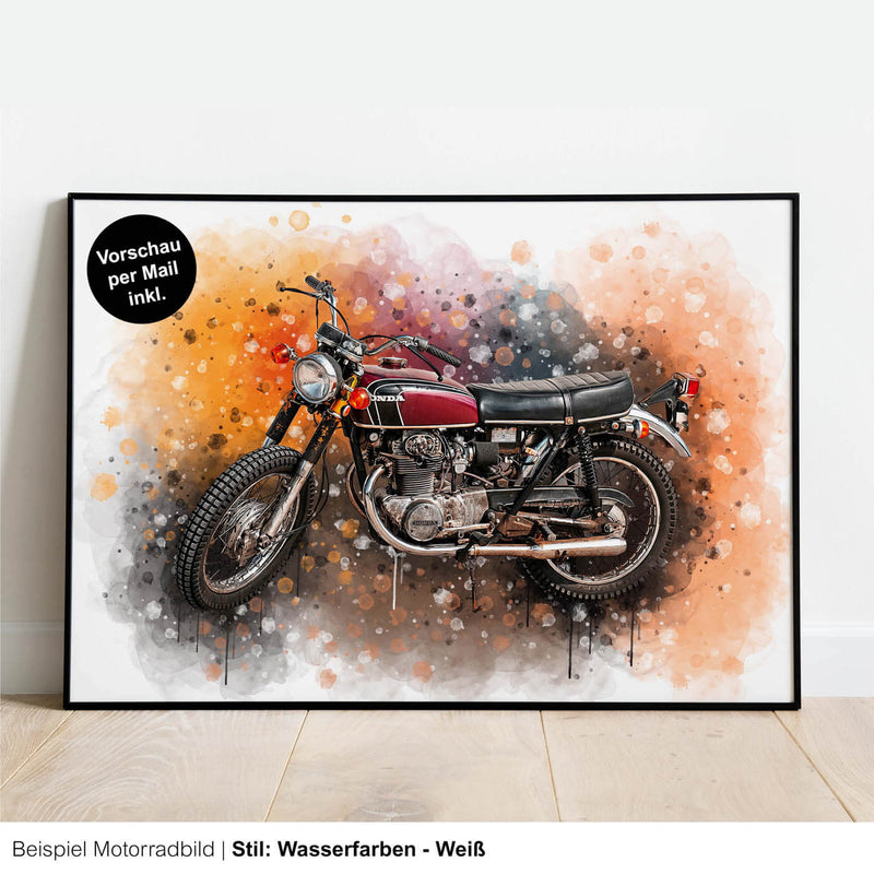 Personalisiertes Motorrad Bild