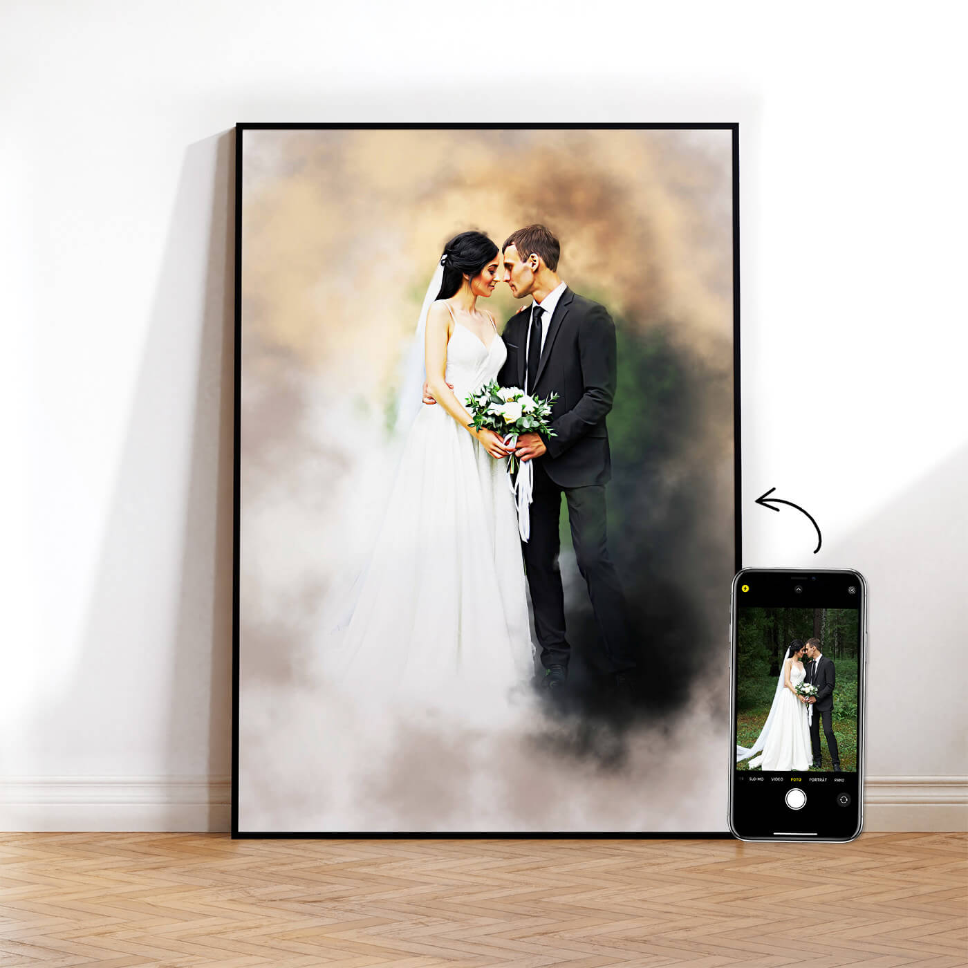 personalisiertes paerchenbild als poster