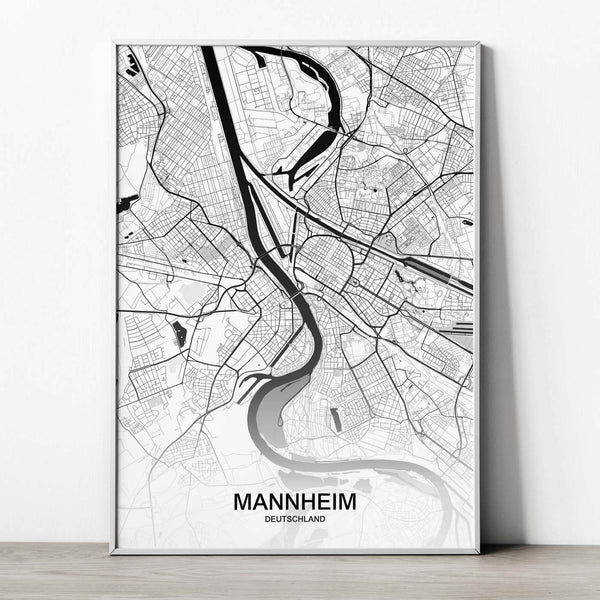 poster stadtplan mannheim