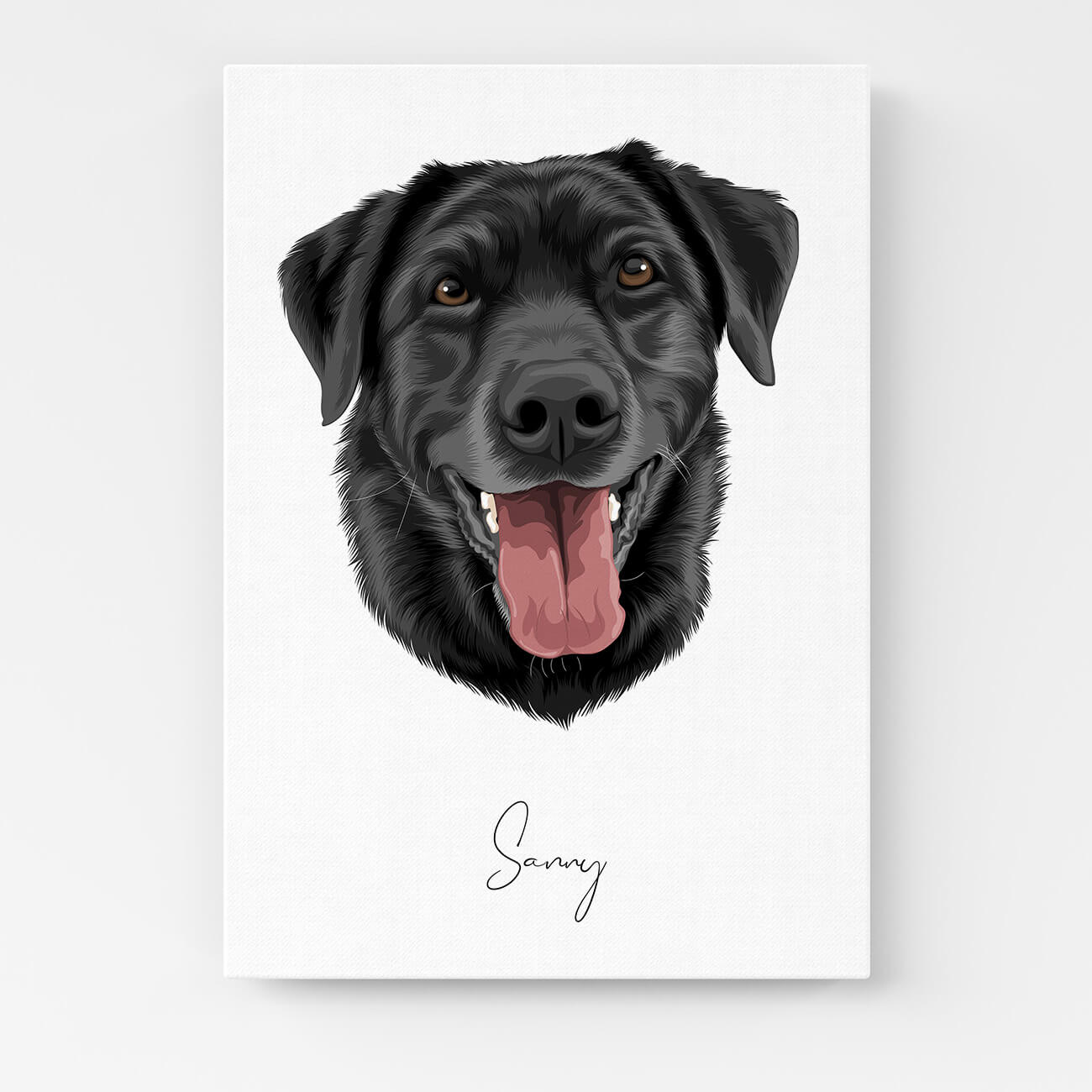 Tierportrait Hundeportrait Katzenportrait auf Leinwand