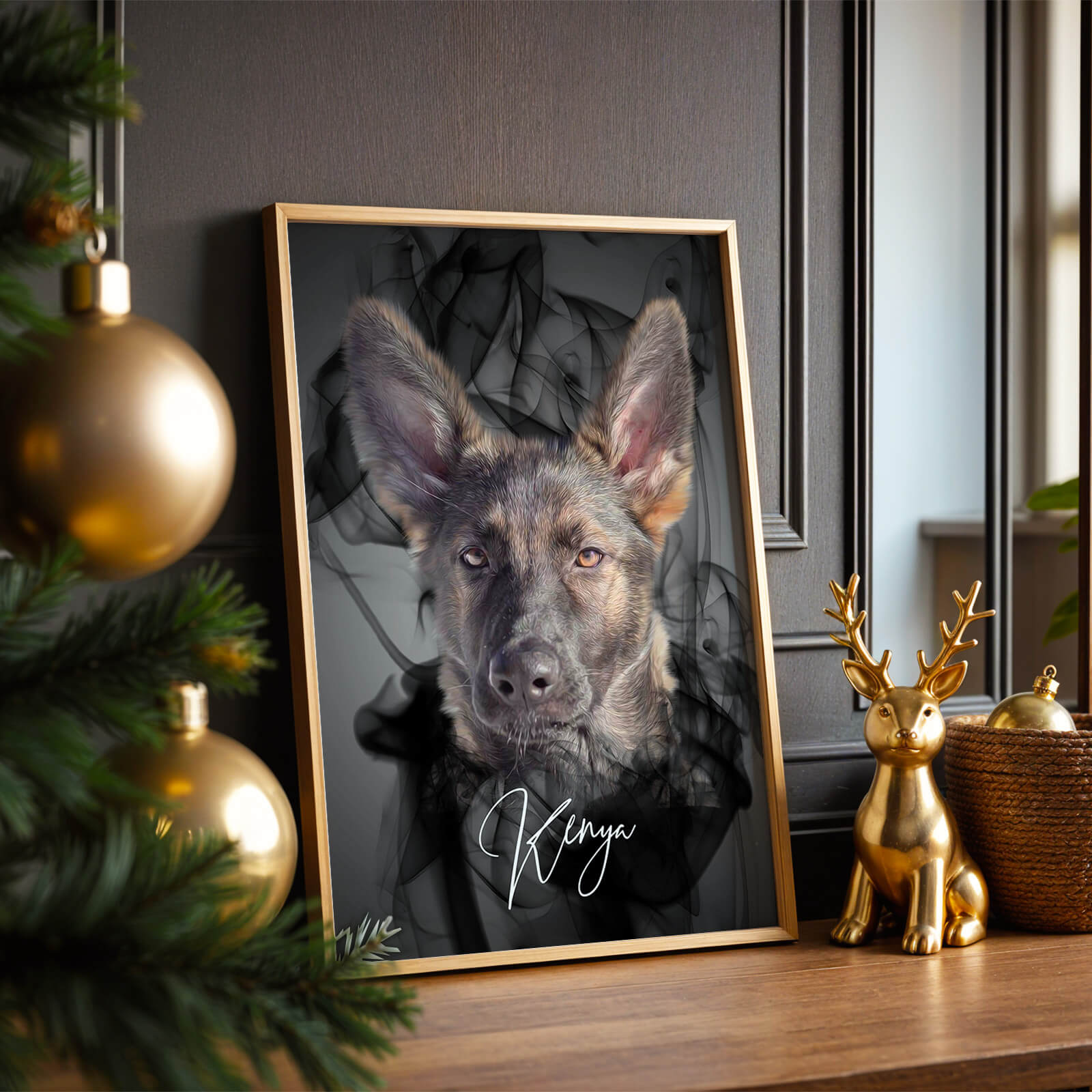 Tierportrait Rauch Stil