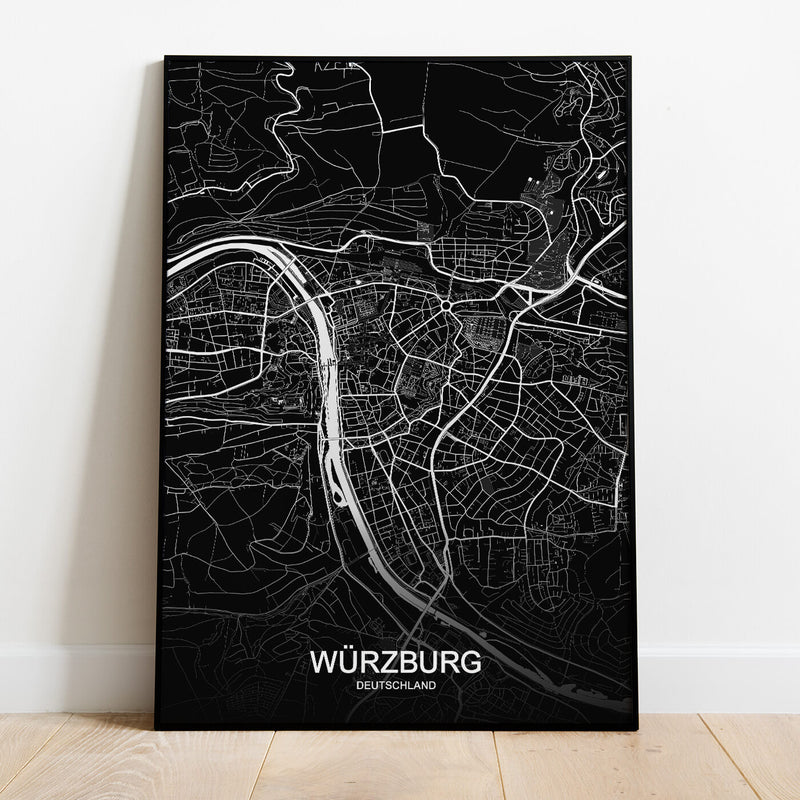 Würzburg Stadtkarte Bild