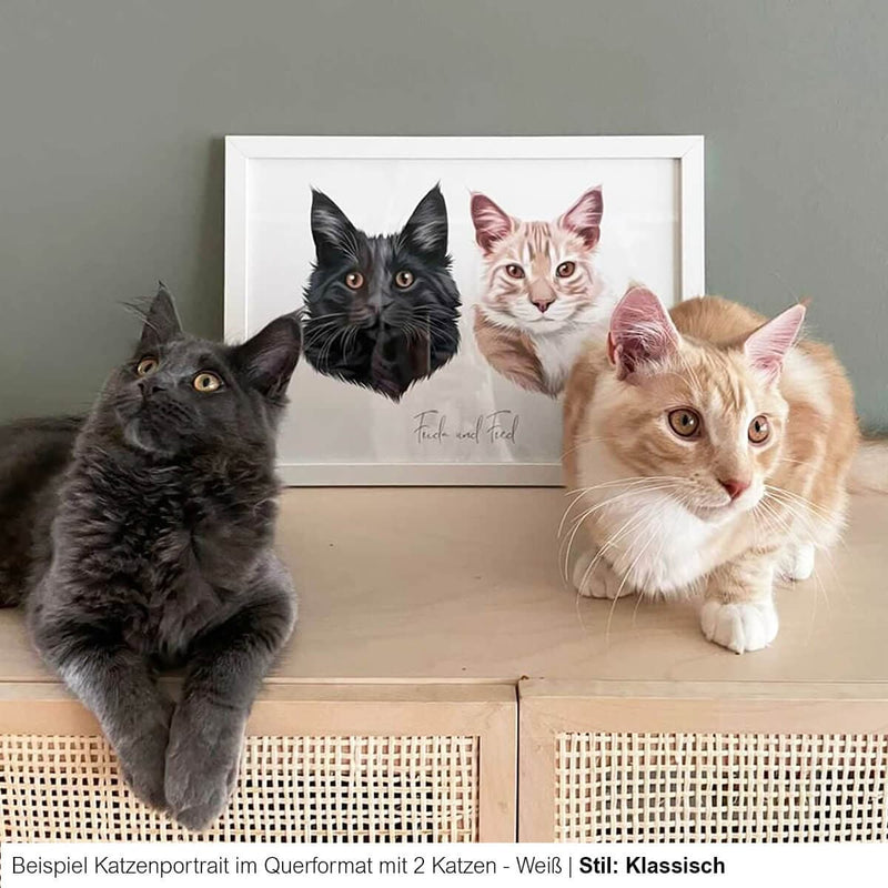 Katzenportrait Poster
