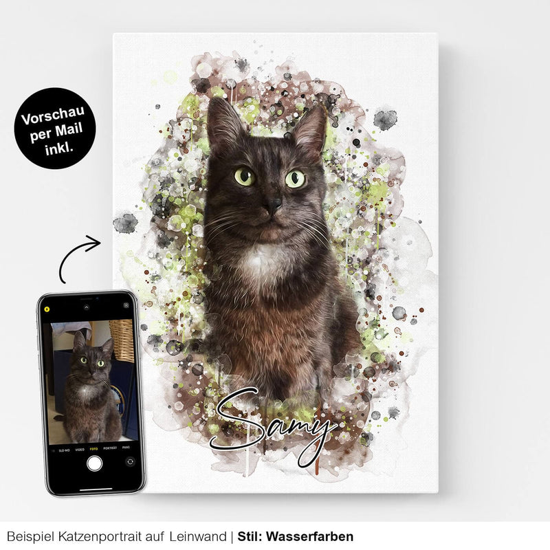 Leinwand Katzenportrait Poster